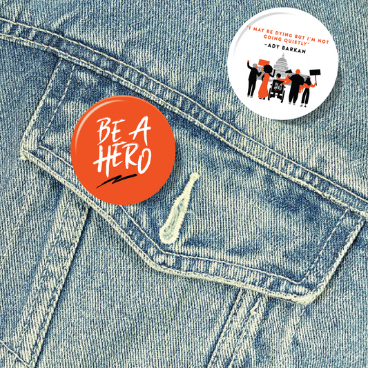 Be A Hero Button 2-Pack