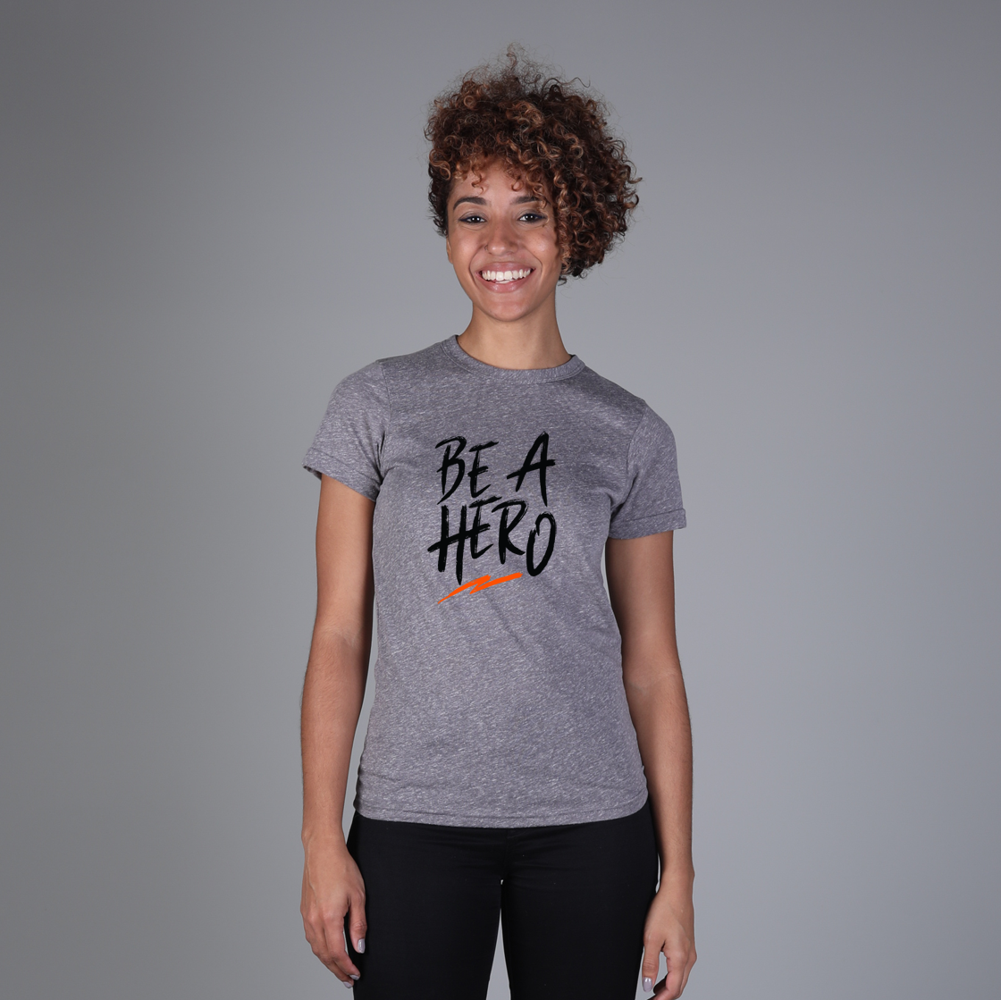 Be A Hero Logo Crew T-Shirt