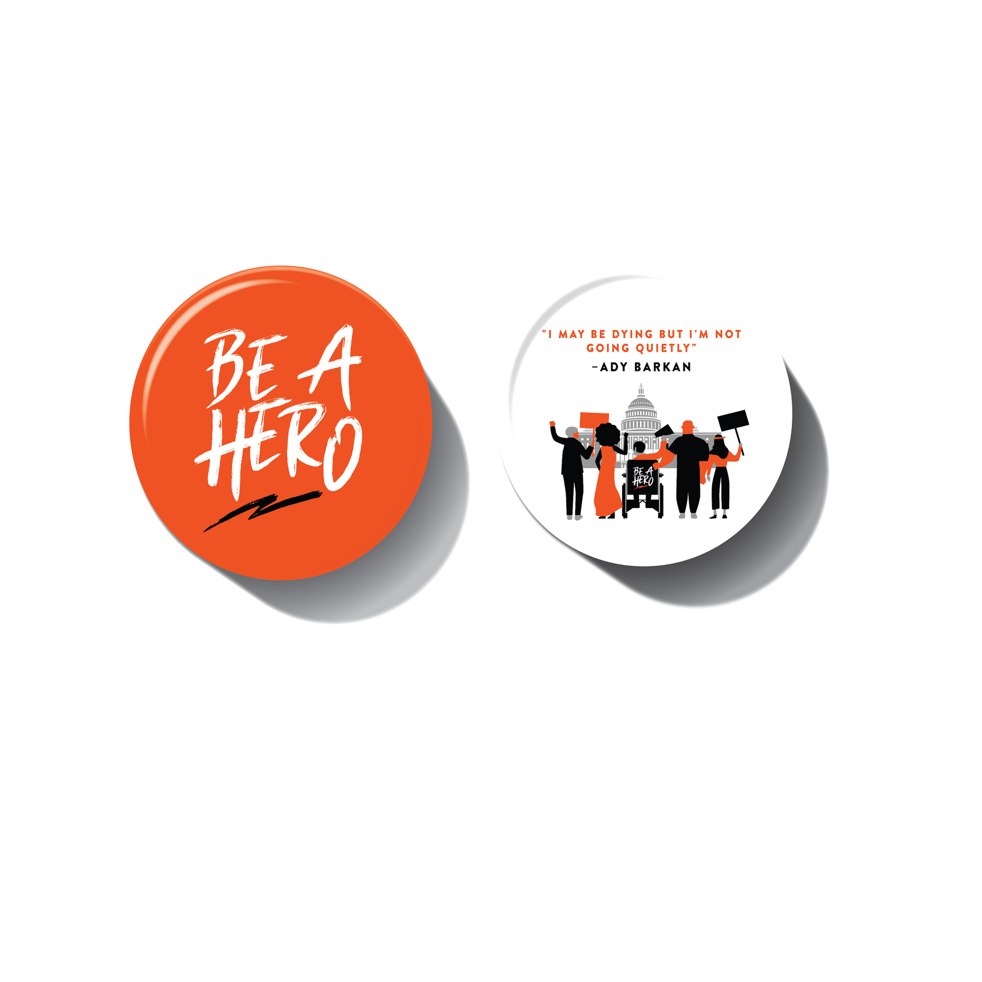 Be A Hero Button 2-Pack 